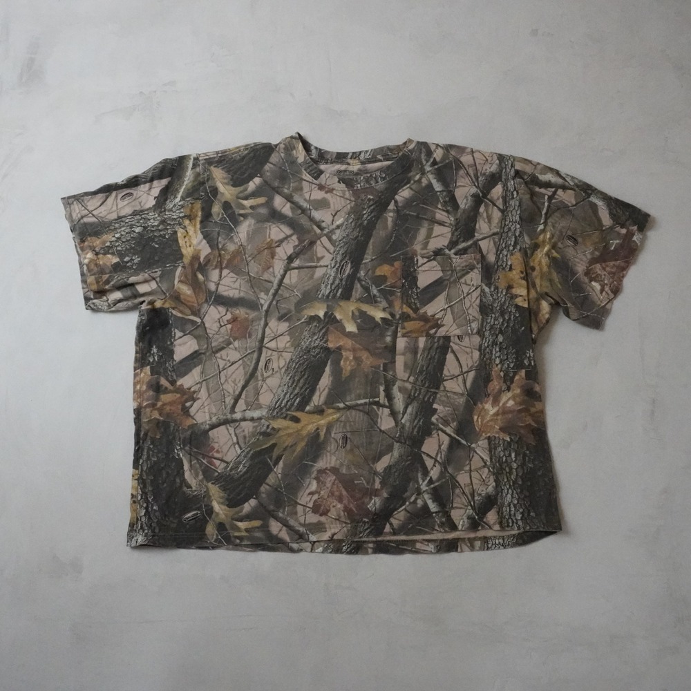 Outfitters Ridge Realtree Hardwoods Camo T-Shirt 3XL Mens Brown Hunting Tee